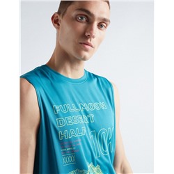 Sports Sleeveless T-shirt, Men, Light Blue