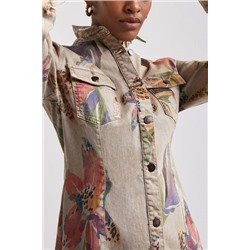 Vestido camisero camoflower