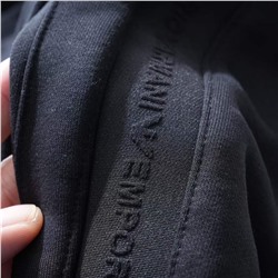 Мужские утепленные спортивные штаны с лампасами и завязками ЭМПОРИО АРМАН*И