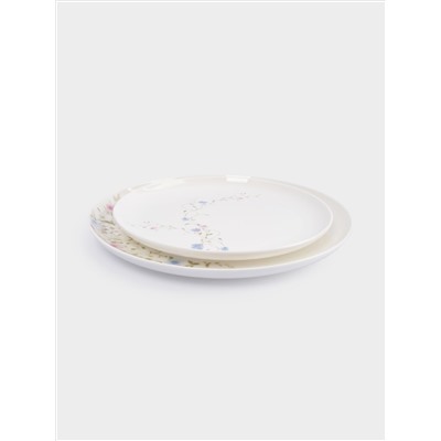 Сервиз обеденный, 6 перс, 18 пр, фарфор F, белый, Цветы, Gentle garden