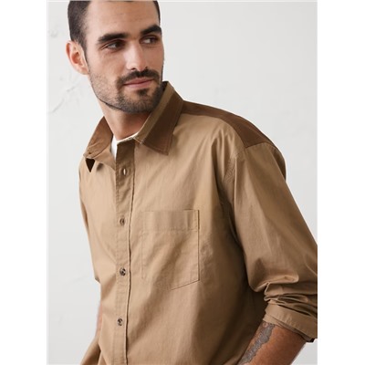 Relaxed-Fit Patchwork Shirt
