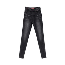 Vaquero skinny fit 7/8 Negro