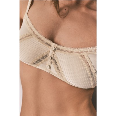 Sujetador NATURAL triangular satén amarillo