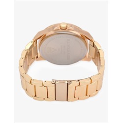 MENS GOLD LINK BRACELET WATCH
