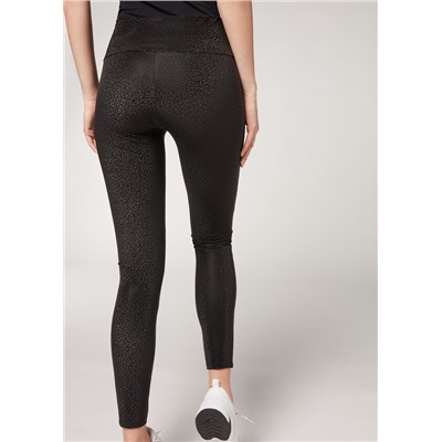 Total-Shaper-Leggings in Lederoptik