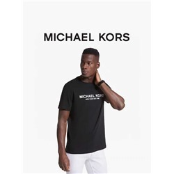 Футболка из хлопка с принтом М КОР*С