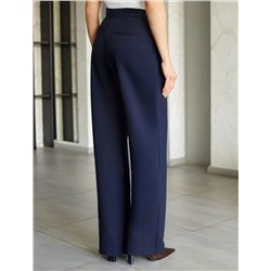 Прямые брюки из джерси на резинке сзади