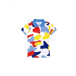 Erkek Çocuk Beyaz Polo Yaka Tişört