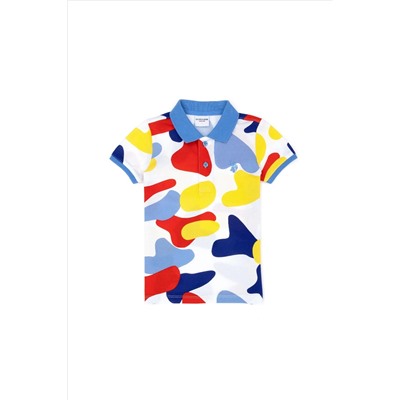 Erkek Çocuk Beyaz Polo Yaka Tişört