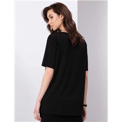 Siyah Comfort Fit Bluz