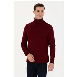 Erkek Bordo Basic Kazak