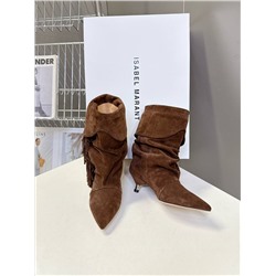 Женские замшевые полусапожки