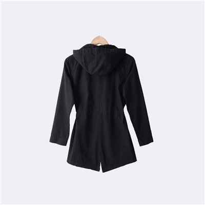 Женская куртка-ветровка с капюшоном на шнуровке на талии ZXZANEROB*E