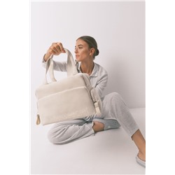 Neceser grande rubber beige