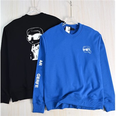 Свитер-пуловер с длинными рукавами и принтом на спине  КАР*Л 😎