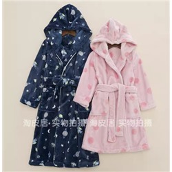 Теплый халат для девочек и мальчиков (110-150)