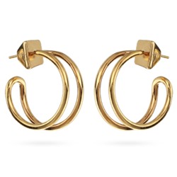 Серьги Лабиринт (покрытие золото), Есть комплект