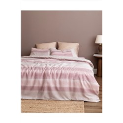 Madame Coco Candide Çift Kişilik Crep Baskılı Nevresim Takımı - Pudra 1KNTTC0630-8682116778473