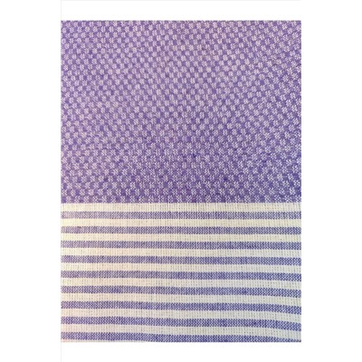 Peştanoz Peştemal , %100 Pamuk, Kareli Desen Mor , Plaj Havlusu , Banyo Havlusu