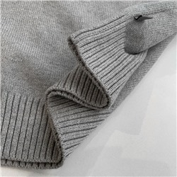 Мужской свободный пуловер плотной вязки СК