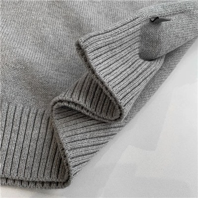 Мужской свободный пуловер плотной вязки СК