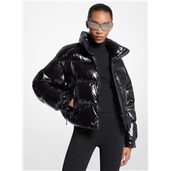Michael Kors Nylon Ciré Puffer Jacket