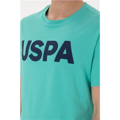 Erkek Regular Fit Bisiklet Yaka Mint Basic Tişört