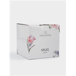 Кружка, 380 мл, фарфор F, белая, с золотистым кантом, Колокольчики, Giardino