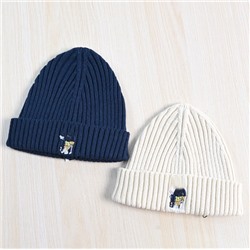 Классическая теплая вязаная шапка из толстой шерсти РАЛЬ*Ф Л