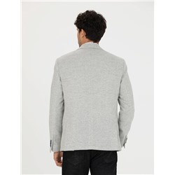 Açık Gri Slim Fit Ceket