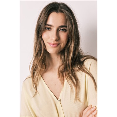 Pijama largo cruzado botones