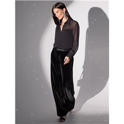 Блузка полупрозрачная из креп шифона