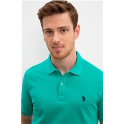 Erkek Yeşil Basic Polo Yaka Tişört