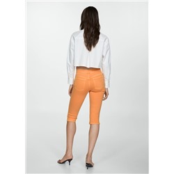 Jeans slim capri cremallera