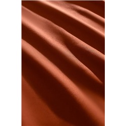 Delit King Size %100 Pamuk Baskılı Saten Nevresim Takımı - Turuncu
