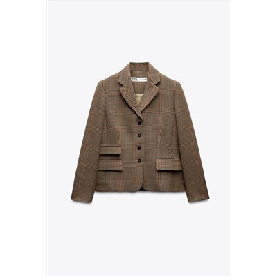 ZW COLLECTION CHECK BLAZER