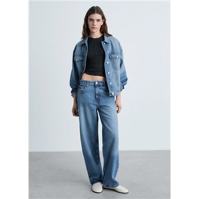 Jeans balloon tiro medio