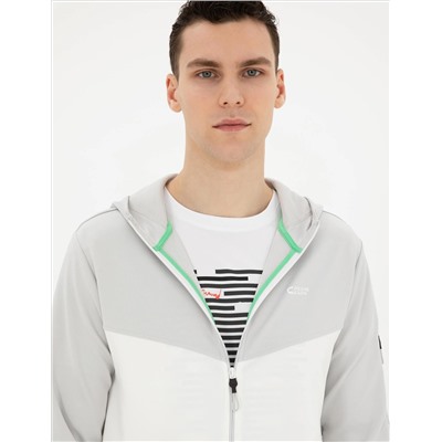 Açık Gri Regular Fit Örme Hırka