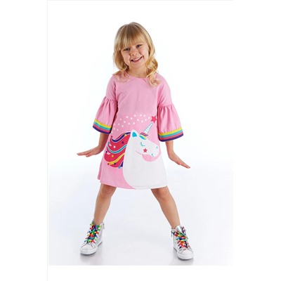 Denokids Unicorn Star Kız Çocuk Elbise CFF-21Y2-005