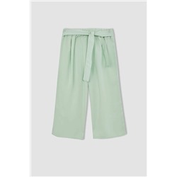 Kız Çocuk Culotte Geniş Paça Viskon Pantolon