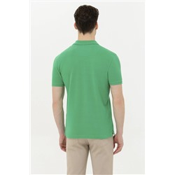 Erkek Yeşil Basic Polo Yaka Tişört