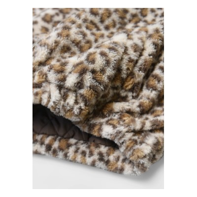 Леопардовая курточка пушистая