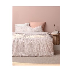 Madame Coco Bartlett King Size Lastikli Ranforce Baskılı Nevresim Takımı - Pudra NT0000000189