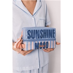 Neceser mediano impermeable estampado rayas