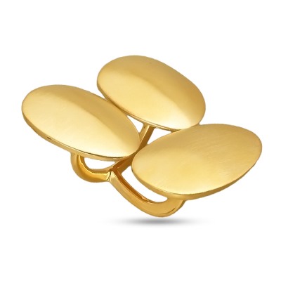 Кольцо Геометрия (покрытие матовое золото)