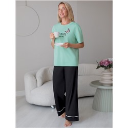 Футболка с принтом свободная эластичная из премиального хлопка