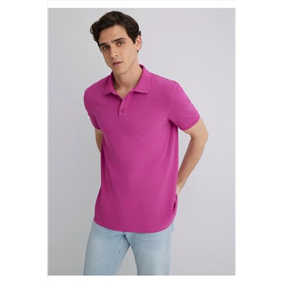 Mavi Pembe Polo Tişört Slim Fit / Dar Kesim 064946-70934