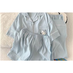 Пижама 3 в 1 с рубашкой брюками и шортами, Арт. 3223