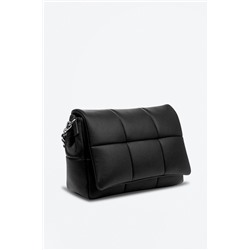 Bandolera de piel Negro