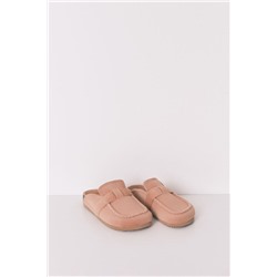 Zapatillas tipo zueco ante rosa